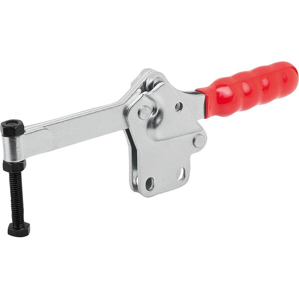 Kipp Toggle Clamp Horizontal Std, Vertical Foot F2=3400, Full Holding Arm M08X60, Steel Zinc Plated, K1433.03400 - main